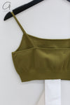 SWAYING 24 Autumn and Winter Cashmere Short Camisole Series SW-SW24AW1T04-LV Green SW24AW1T04